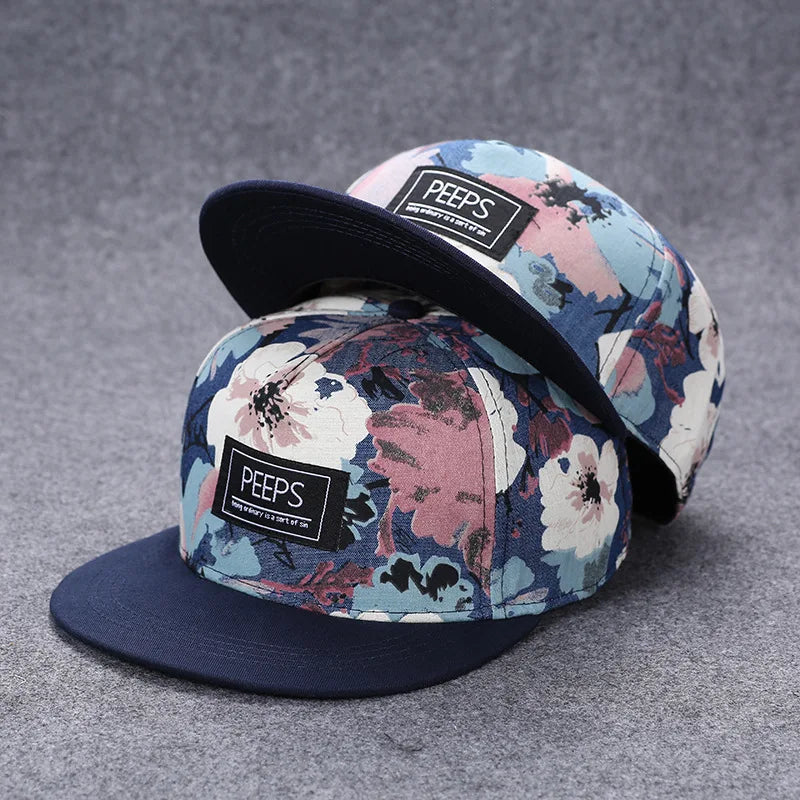 Hip Hop Embroidered Flat Brim Cap