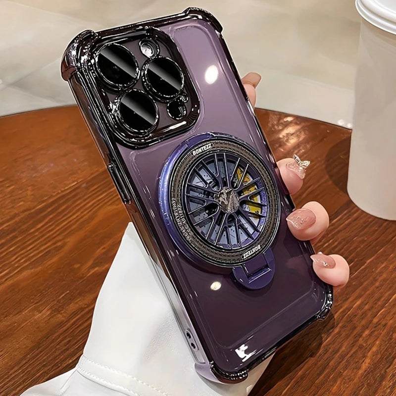 Luxury Magnetic 360° Rotating Bracket Phone Case For Samsung Galaxy