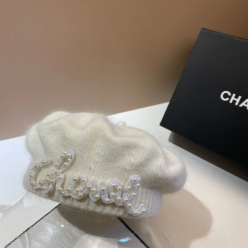 Pearl Embroidered French Beret Octagonal Design