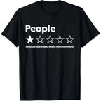 People One Star Review Funny Sarcasm T-Shirt