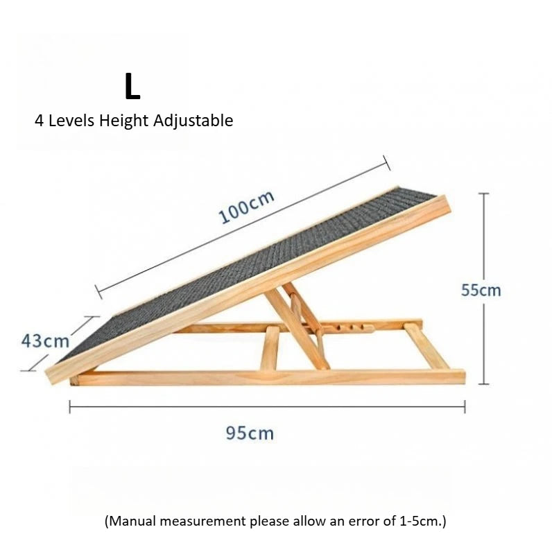 Pet Dog Ladder Adjustable Safety Steps Ramp Stairs