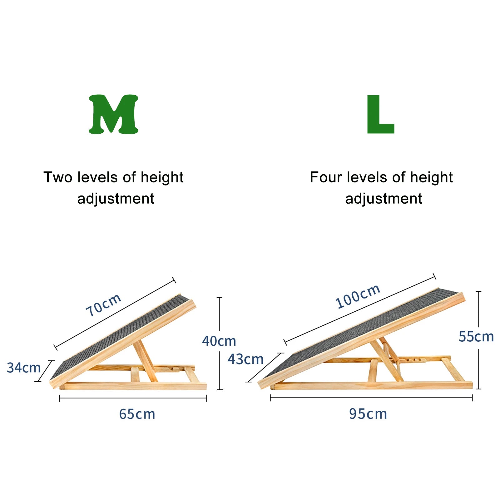 Pet Dog Ladder Adjustable Safety Steps Ramp Stairs