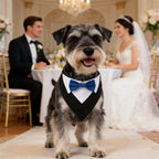 Bow Tie Dog Collar Tuxedo Bandana Adjustable Dress-up Party Costume