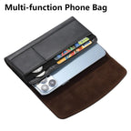 Phone Belt Holster Clip-On Waist Leather Pouch Bag iPhone Samsung