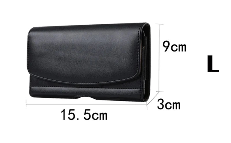 Phone Belt Holster Clip-On Waist Leather Pouch Bag iPhone Samsung