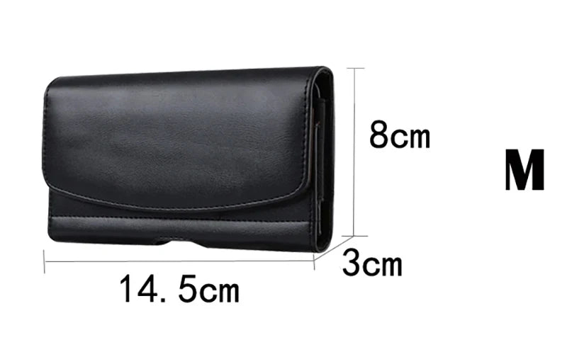 Phone Belt Holster Clip-On Waist Leather Pouch Bag iPhone Samsung