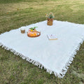 Picnic Blanket Beach Rug With Tassels