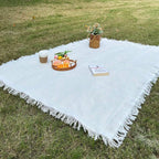 Picnic Blanket Beach Rug With Tassels