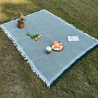 Picnic Blanket Beach Rug With Tassels