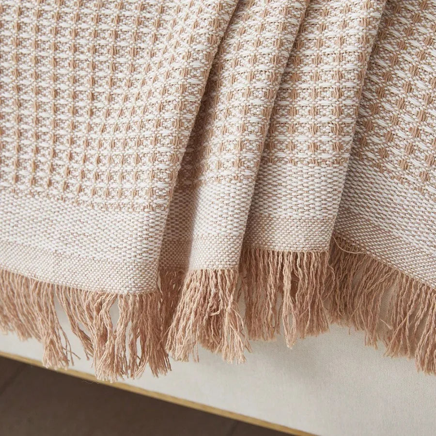 Picnic Blanket Beach Rug With Tassels