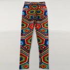 Paisley Leggings Pilates Pants Vintage Printed Yoga Crossfit Spin Class Tights