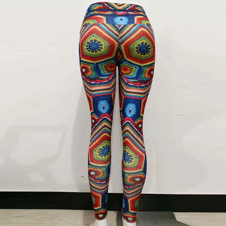 Pilates Pants High-Waist Paisley Vintage Printed Yoga Crossfit Leggings-Keep Melbourne Marvellous Official Store
