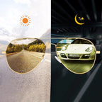 Pilot Anti-Glare Aviator Gradient Sunglasses Unisex Day Night Driving Glasses