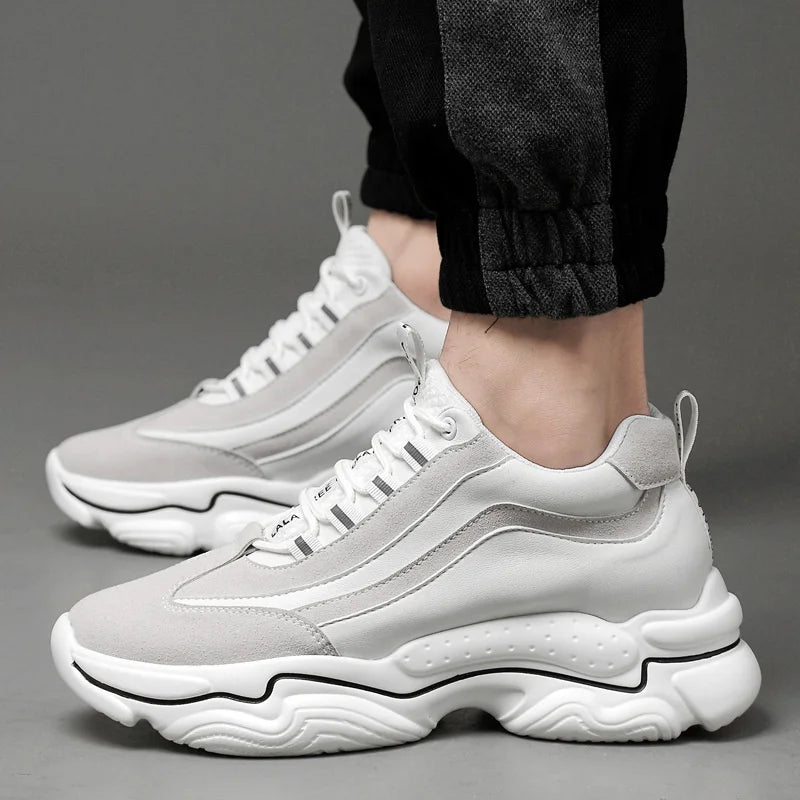 Elevator Platform Sneakers 10cm or 8cm Height Boosting Sports Skyscraper Shoes Stand Tall