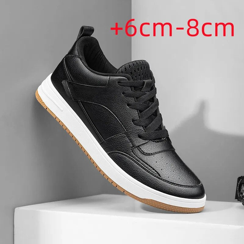 Platform Sneakers Boost Height 8cm Elevator Shoes Tall