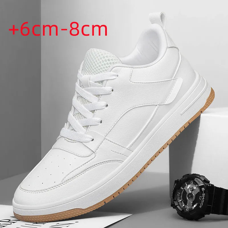 Platform Sneakers Boost Height 8cm Elevator Shoes Tall