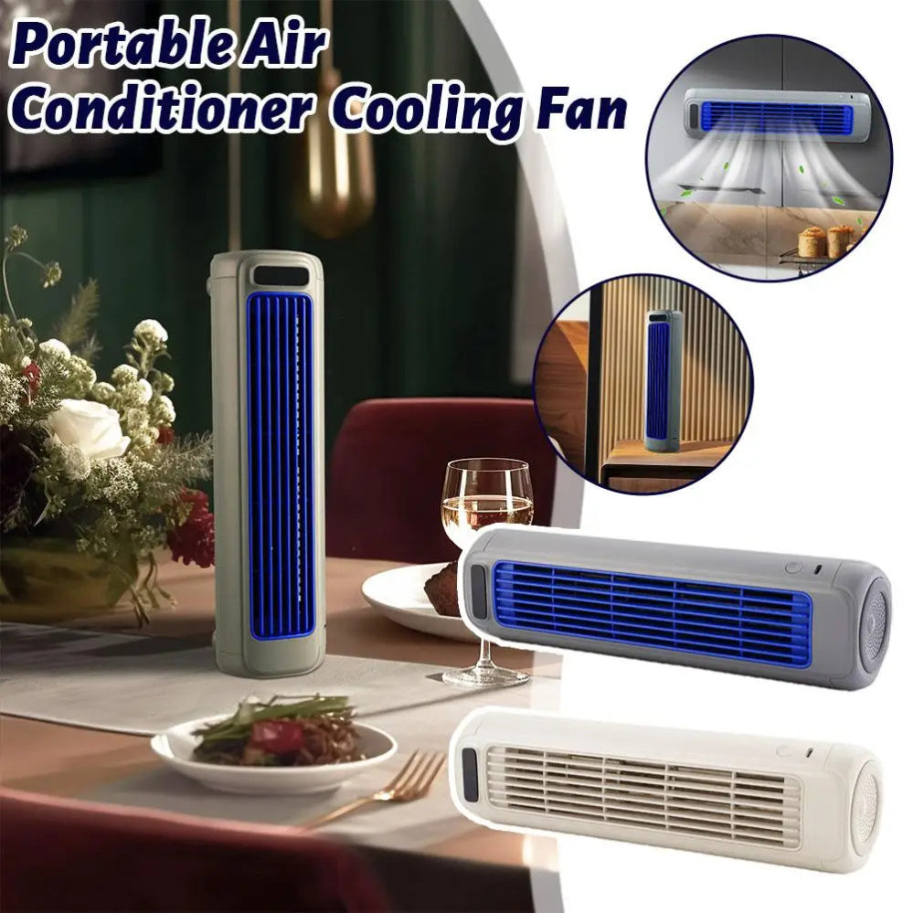Portable Air Cooler Fan 3-Speed USB Rechargeable Quiet Cooling