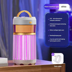 Portable Mosquito Zapper USB Rechargeable Mozzie Trap Indoors Outdoors