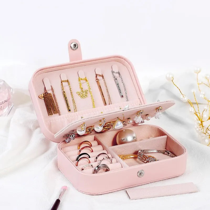 Travel Jewellery Box Storage Beauty Case Portable Organiser