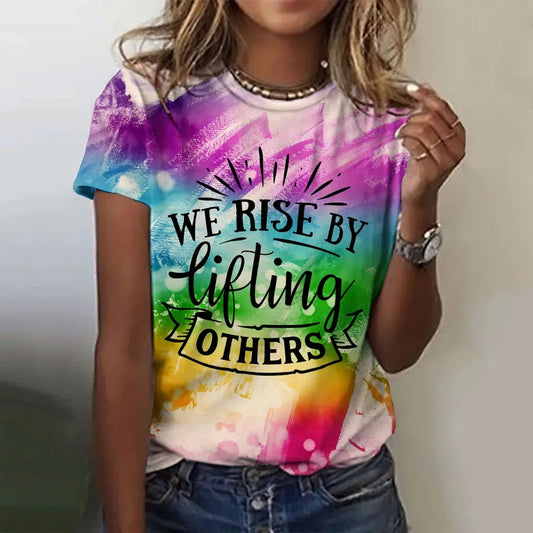 Positive Motivational Gradient T-shirt Women's-Keep Melbourne Marvellous Official Store