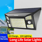 Powerful Solar Motion Light - 180 Degree Detection Easy Gutter Hook-On