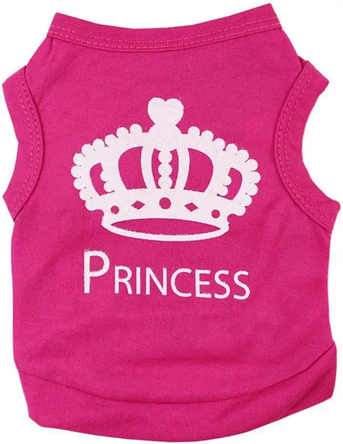 Princess Dog Vest Puppy T-shirt Small Pet Apparel