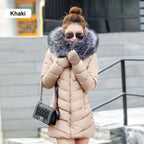Long Puffer Parker Jacket Coat With Detachable Hood