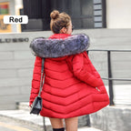 Long Puffer Parker Jacket Coat With Detachable Hood