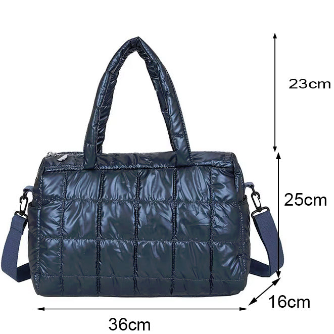 Shoulder Handbag Puffer Tote Space-Padded Large Capacity