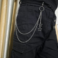 Punk Wallet Chain Jeans Waist Moon Star Rivets Skull Rock Goth