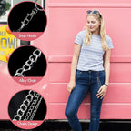 Punk Wallet Chain Jeans Waist Moon Star Rivets Skull Rock Goth Pants Jewelry