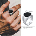 Men's Punk Vintage Rings Retro Viking Knot Rune Signet Bands