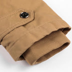 Aviator Design Pilot Bomber Jacket Men's Outwear Cargo Detachable Hood Coat