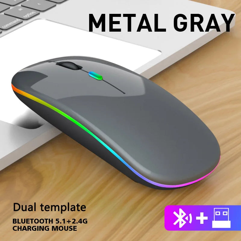 Quiet No-Click Silent Computer Mouse Bluetooth Dual-Mode USB Rechargeable-Keep Melbourne Marvellous Official Store