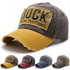 ROCK Washed Baseball Cap Shabby Denim Hat