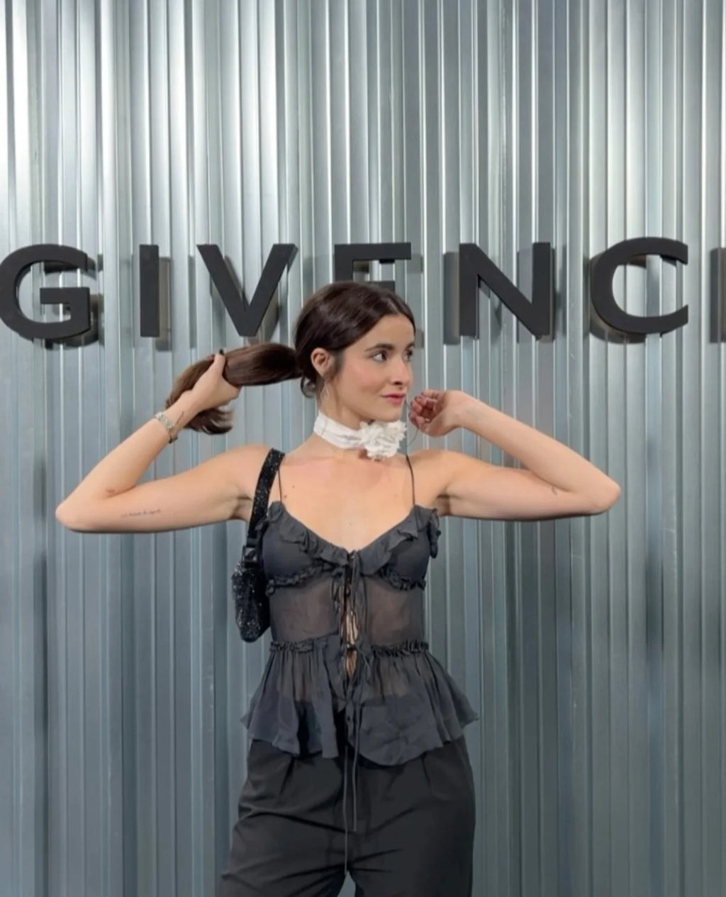 Women's Rave Festival Sleeveless Chiffon Cami Backless Top