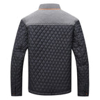 Men's Bomber Puffer Jacket Diamond Quilted