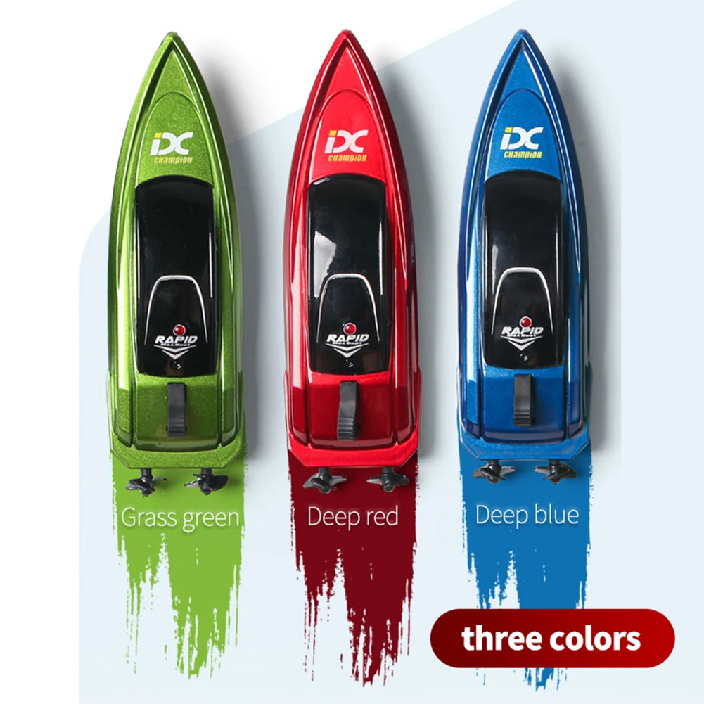 Mini Speedboat Remote Control RC Boat Water Fun Toy Gift for Kids