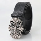 Retro Men's Belt Bohemian Buckle Cross Punk Gothic Extra Long 130cm