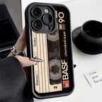 Retro Mix Tape Cassette iPhone Case Old School Shockproof Cover