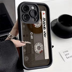 Retro Mix Tape Cassette iPhone Case Old School Shockproof Cover