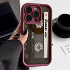 Retro Mix Tape Cassette iPhone Case Old School Shockproof Cover