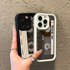 Retro Mix Tape Cassette iPhone Case Old School Shockproof Cover