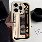 Retro Mix Tape Cassette iPhone Case Old School Shockproof Cover