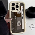 Retro Mix Tape Cassette iPhone Case Old School Shockproof Cover