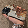 Retro Industrial Style Rusty Phone Case for iPhone 17 16 15 14 13 12 11 Pro Max Mini X XR XSMAX Plus
