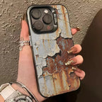iPhone Rust Metal Texture Phone Case – Industrial Steel Rusty Cover