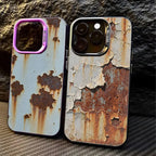iPhone Rust Metal Texture Phone Case – Industrial Steel Rusty Cover