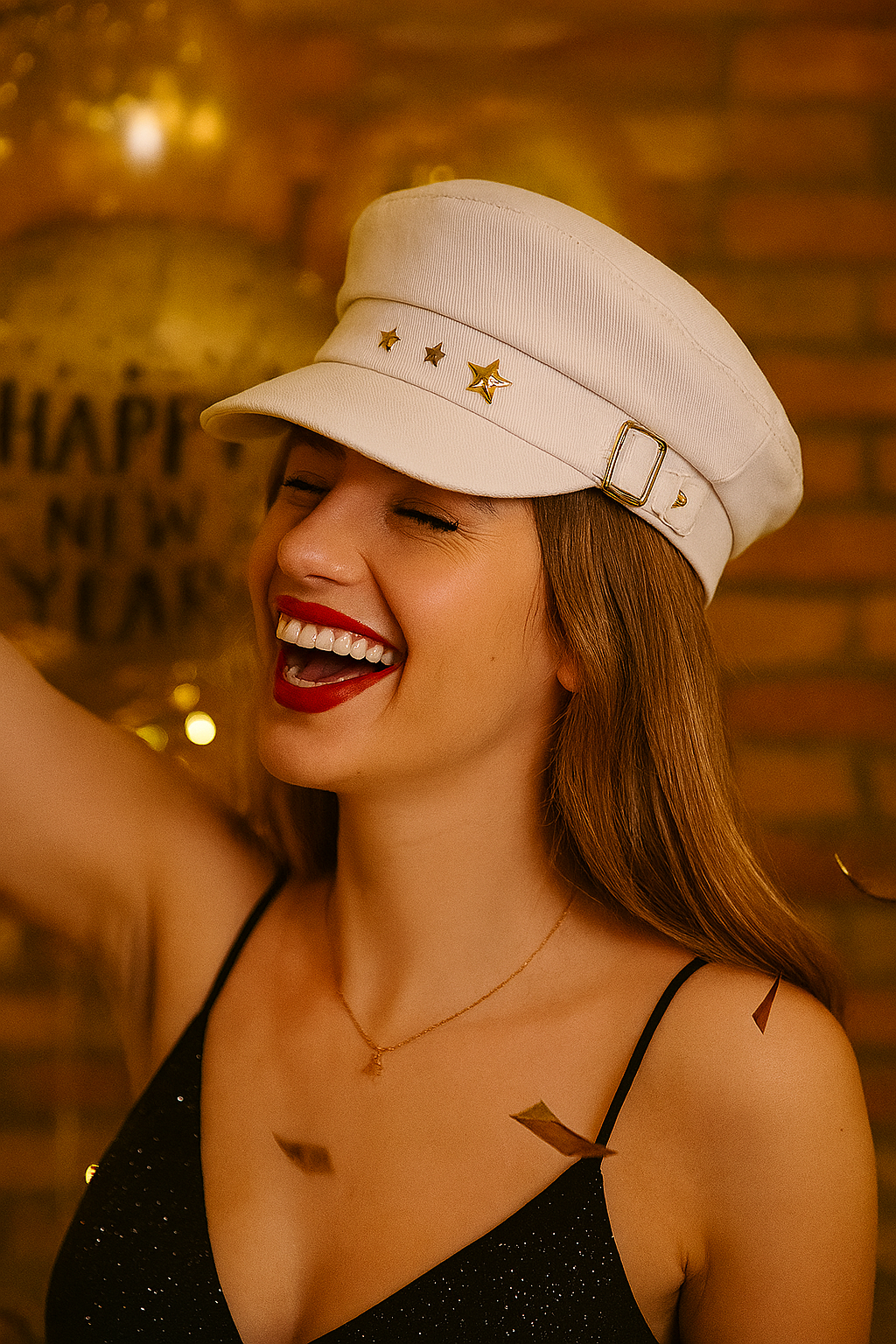 Retro Military Three Star Hat Vintage Beret Cap