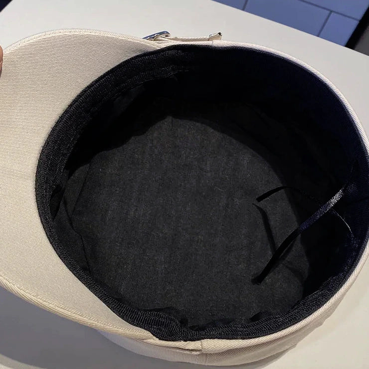 Retro Military Three Star Hat Vintage Beret Cap